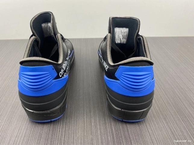Retro 2 Jordan SP DJ4375-004 Off-White Low Black Blue 0729